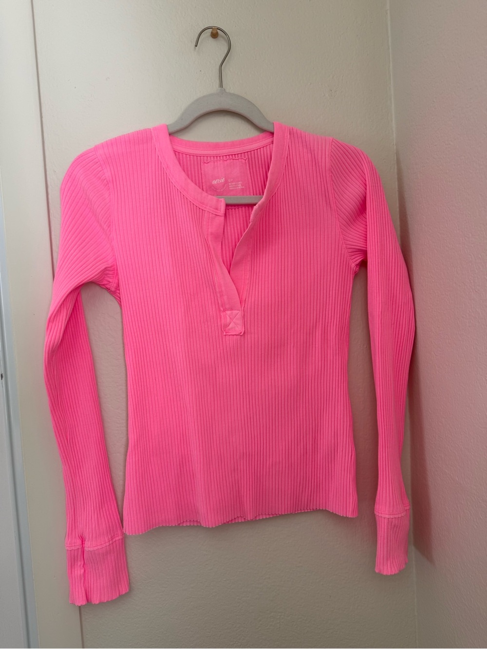 Aerie Ribbed Long sleeve shirt